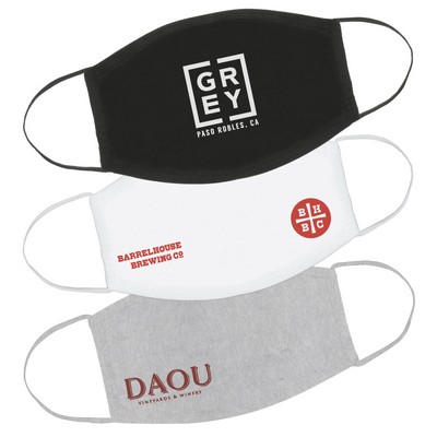 Reusable Cotton Face Mask w/Elastic Ear Loops